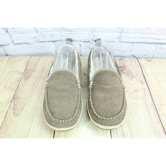 LL Bean Mountain Slippers Moccasin Dark Cement Size 7 M - Picture 4 of 9